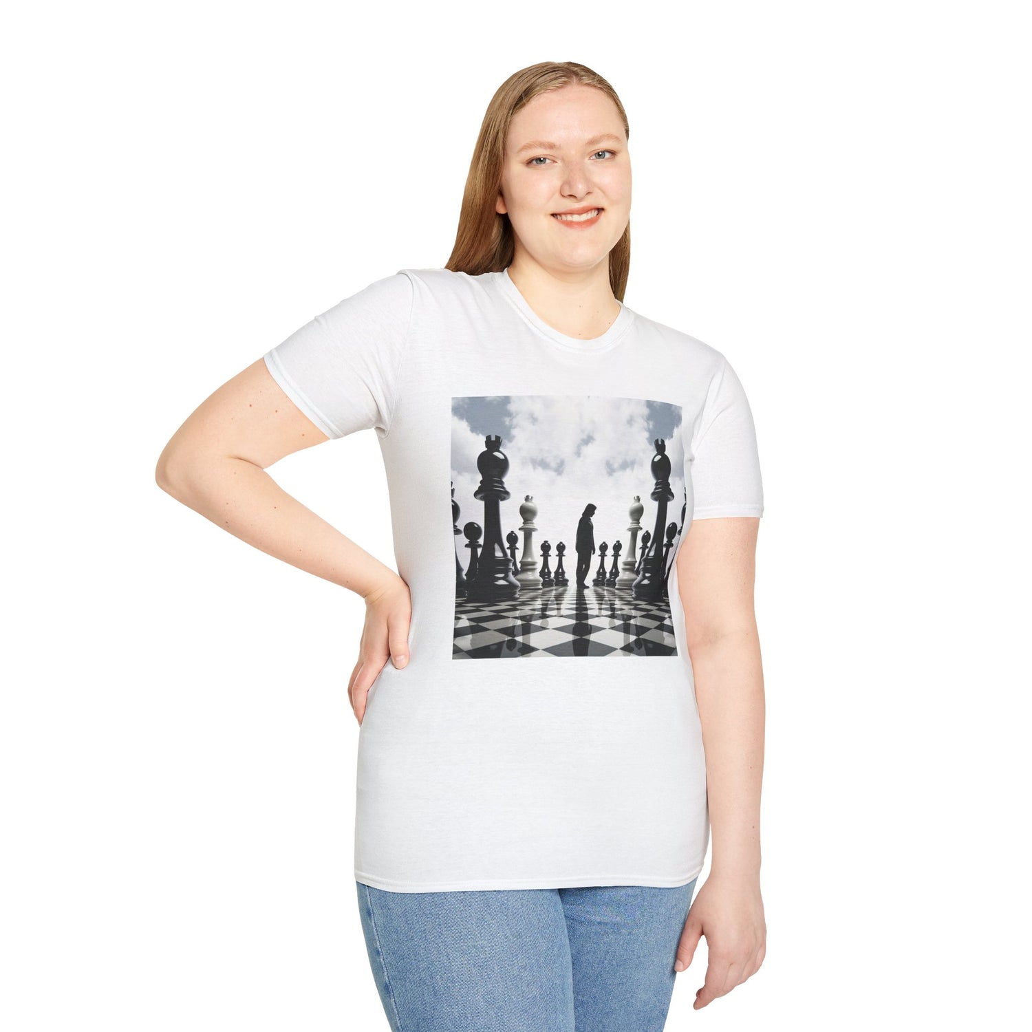 &quot;CHECKMATE&quot;: camiseta suave para mujer con logotipo de Kingdom 