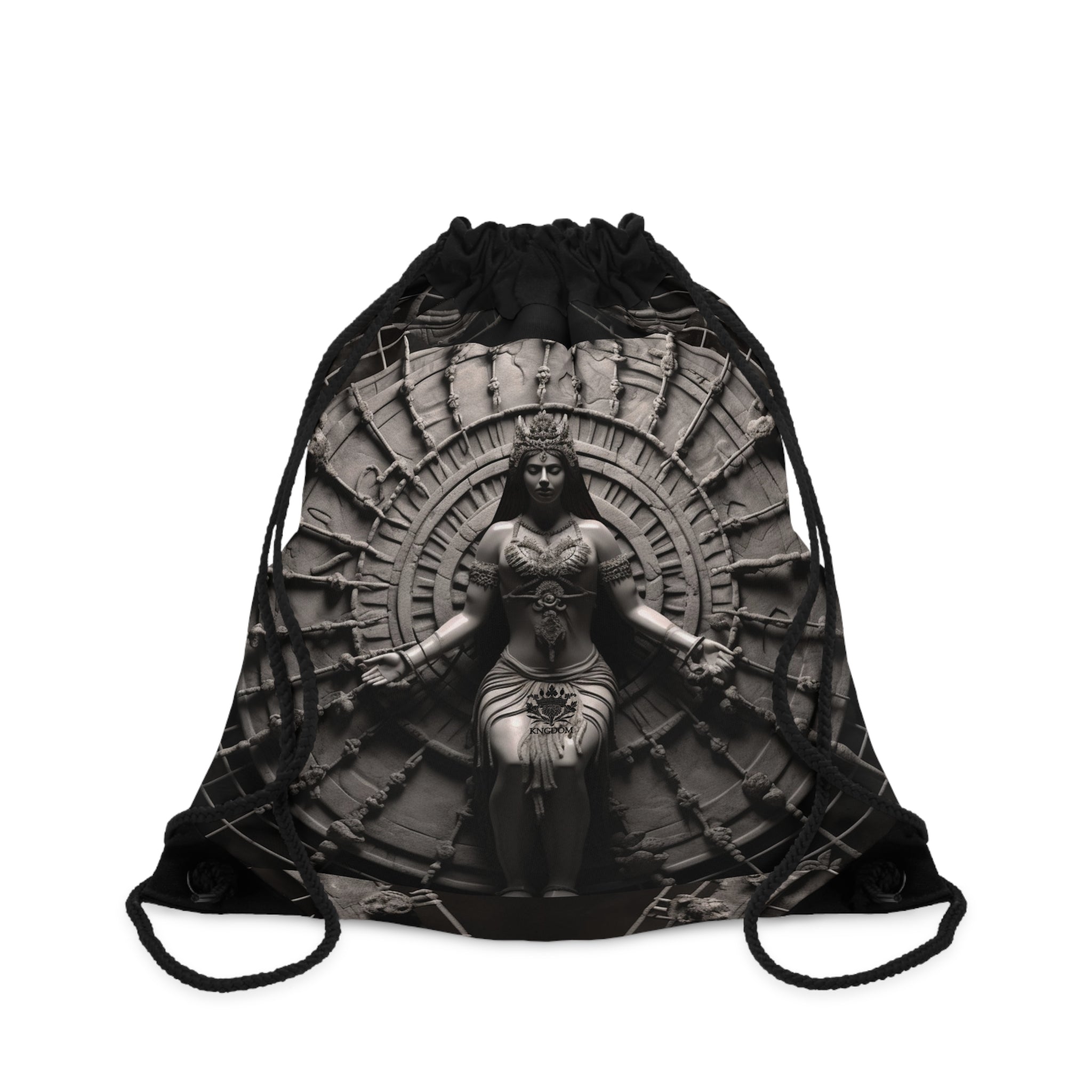 &quot;CHAKRA&quot;- Drawstring Bag W/ Blk Kngdom Logo