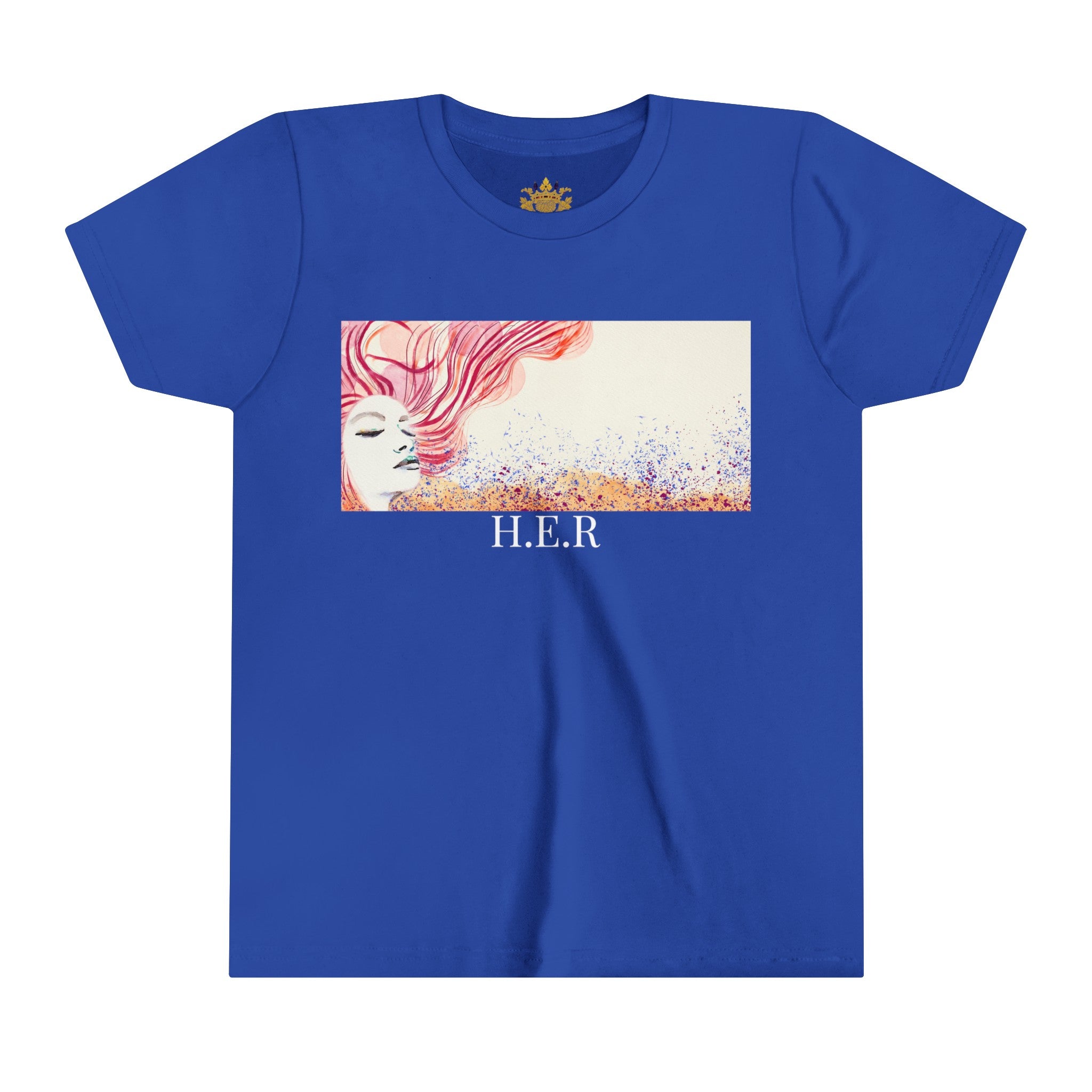 &quot;H.E.R&quot; (Heroism/Eagerness/Relevant)- Youth Short Sleeve Tee W/ Kngdom Logo