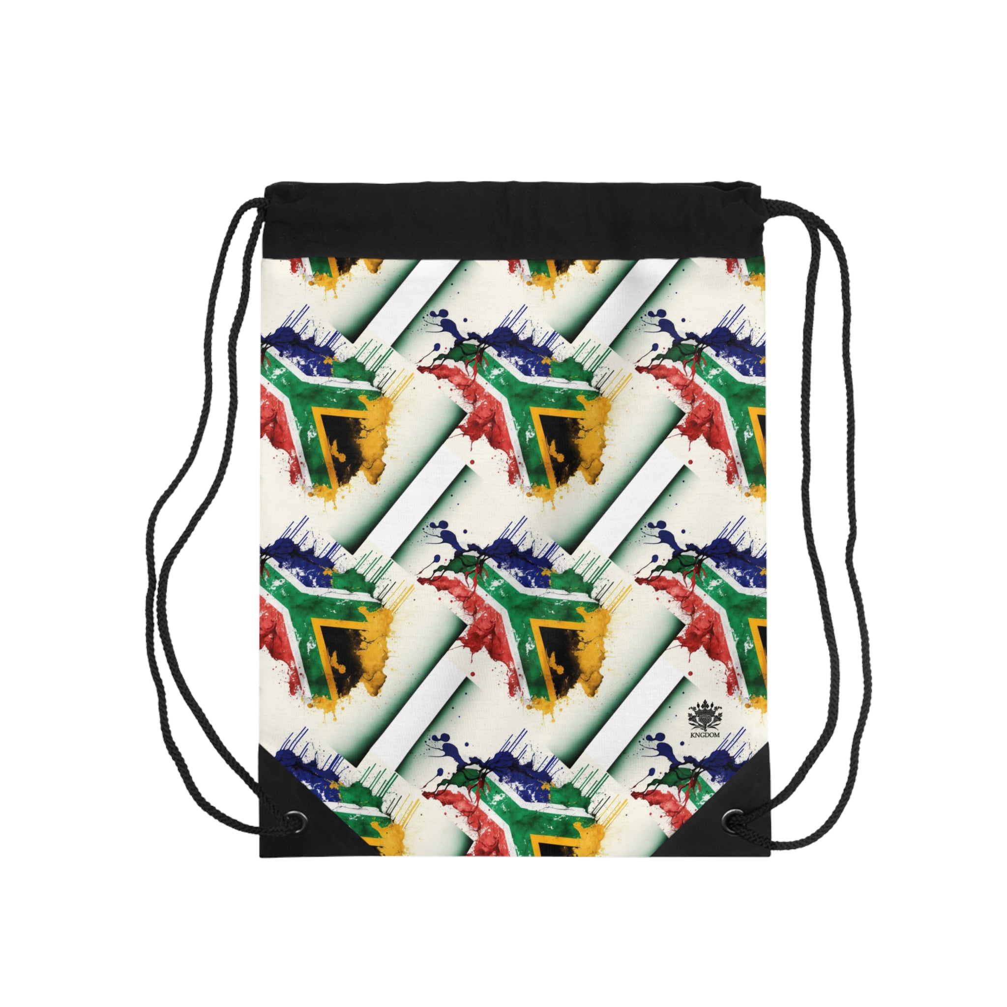 MOTHERLAND- &quot;Mandela&quot;- Drawstring Bag W/ Blk Kngdom Logo