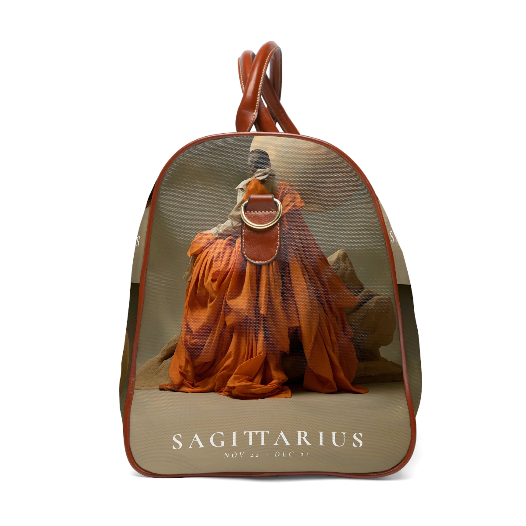 H.E.R &quot;SAGITTARIUS&quot;- Vegan Leather Self-Expression Waterproof Travel Bag W/ Blk Kngdom Logo