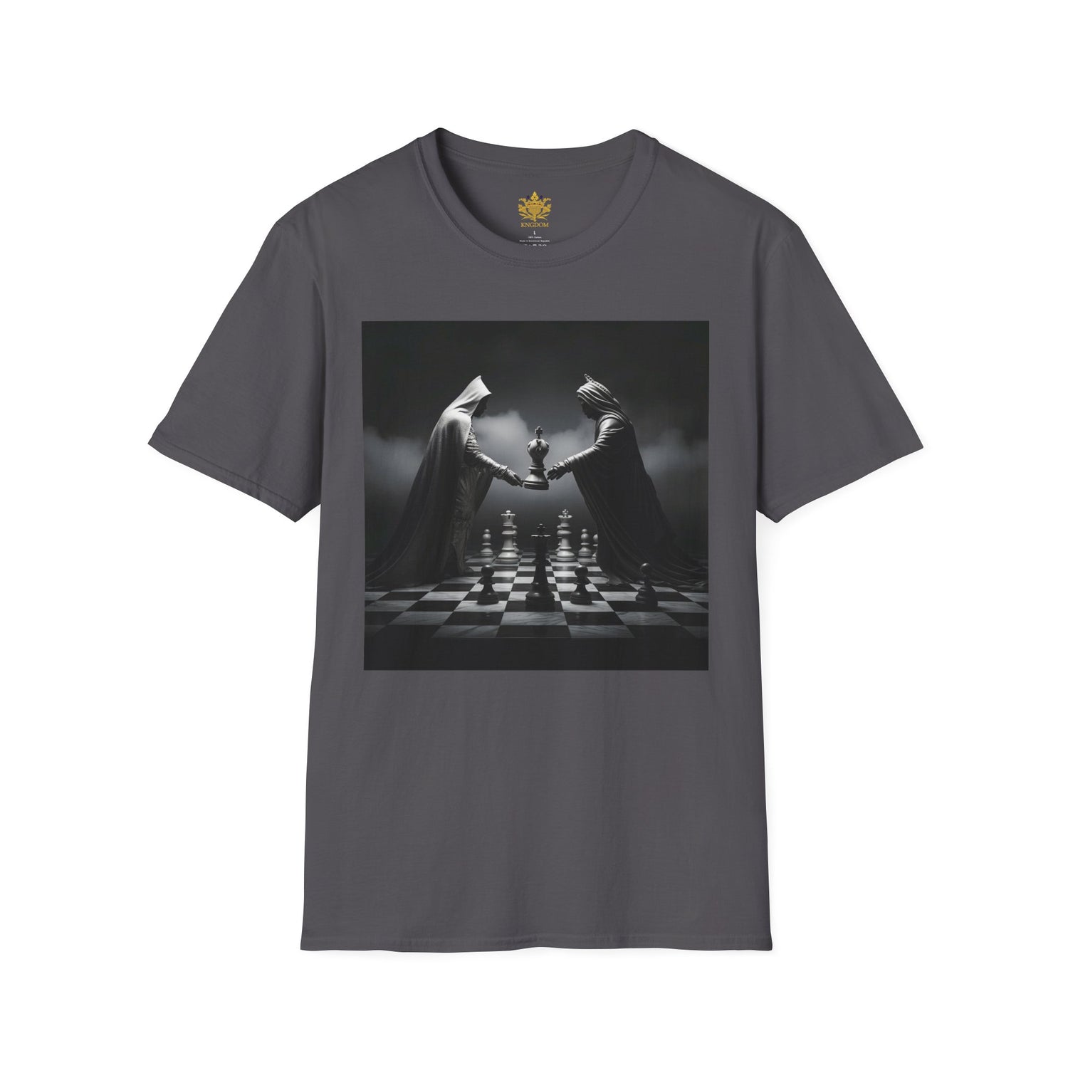 &quot;CHECKMATE&quot;: camiseta unisex de estilo suave con logotipo de Kingdom 