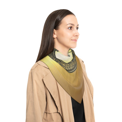 The World Of Allah- Poly/Chiffon Scarf W/ Blk Kngdom Logo