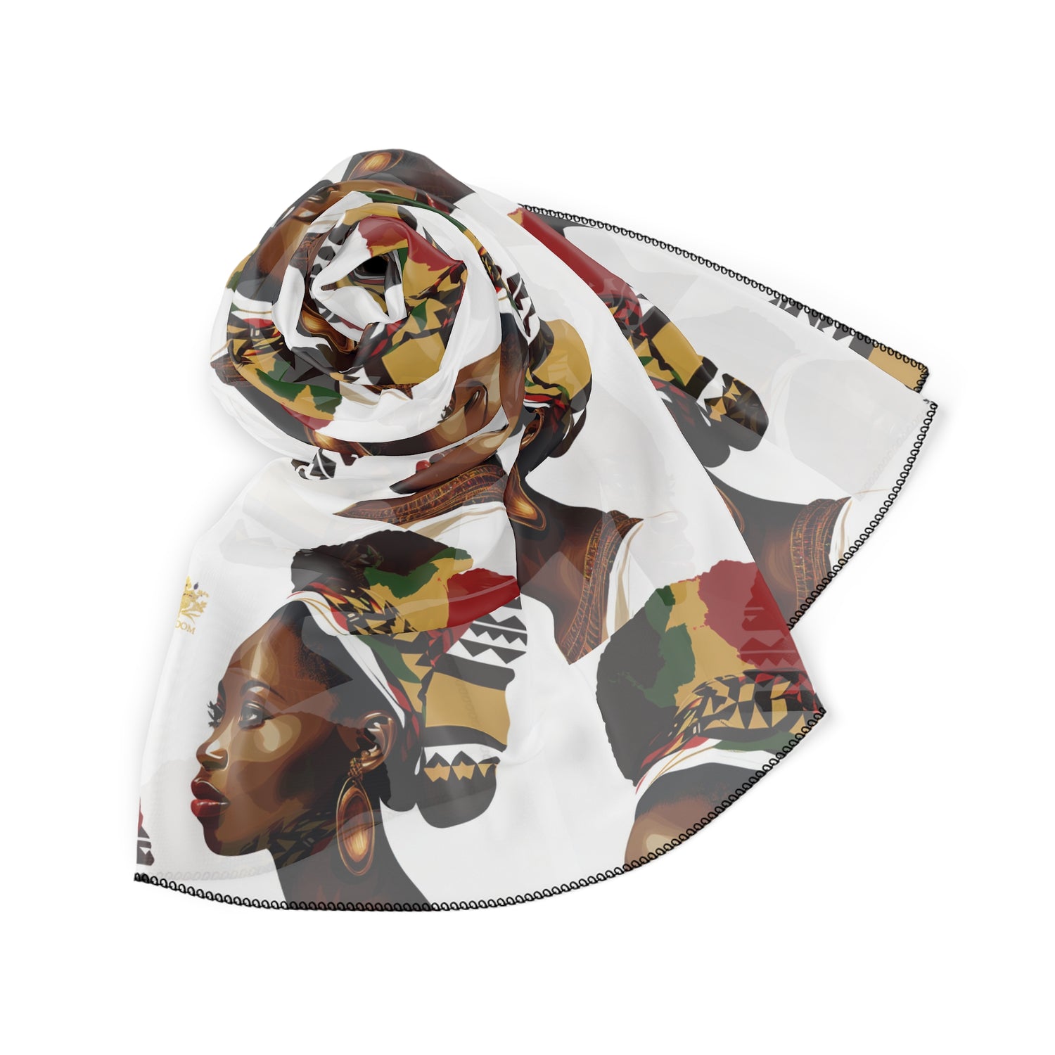 MOTHERLAND- &quot;Masterpiece&quot; Chiffon/Poly Scarf W/ Kngdom Logo