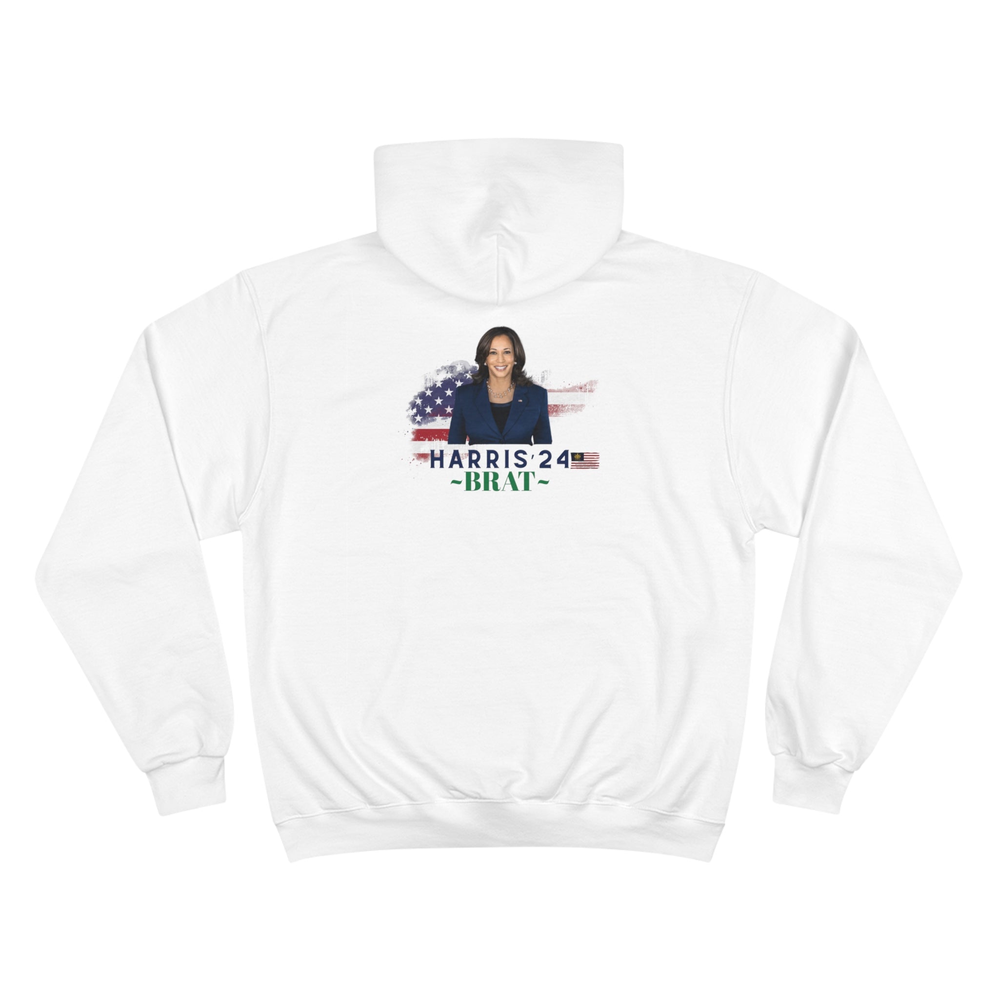 &quot;BRAT&quot; (HARRIS 2024)- Unisex Champion Hoodie W/ Kngdom Logo