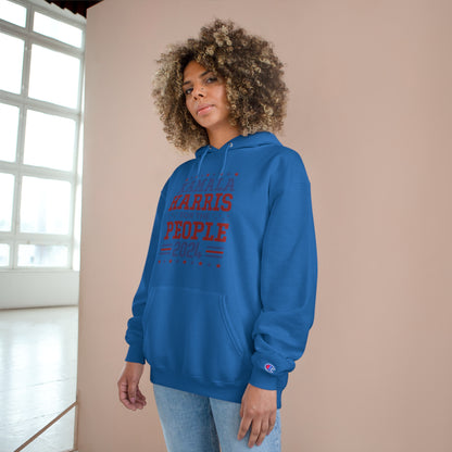 &quot;KAMALA HARRIS FOR THE PEOPLE 2024&quot;(QUOTE)- Unisex Champion Hoodie W/ Kngdom Logo