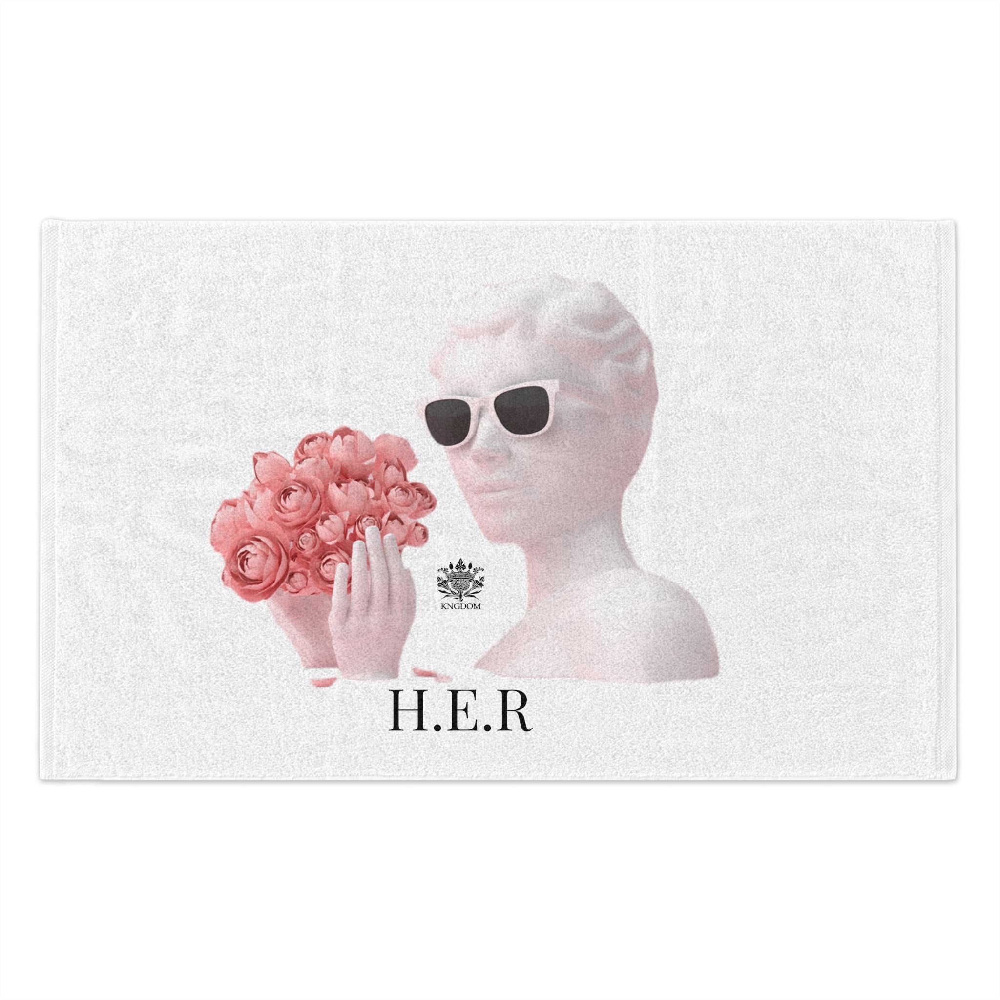 &quot;H.E.R&quot; (Heroism/Eagerness/Relevant)- Rally Towel W/Blk Kngdom Logo