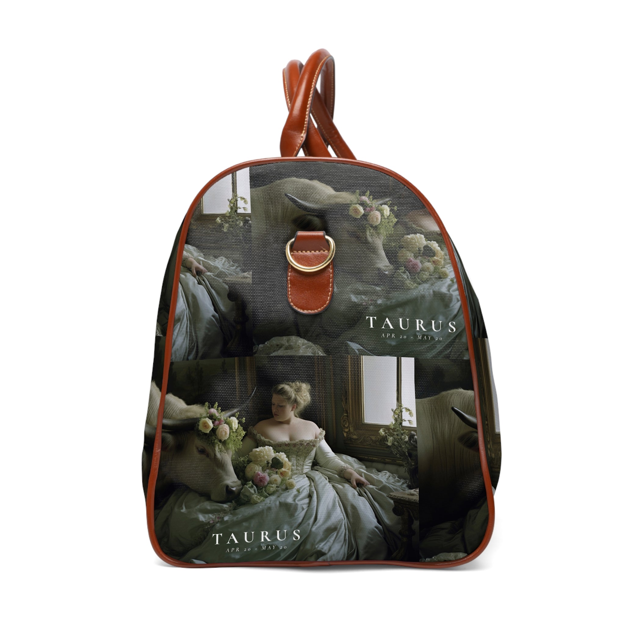 H.E.R &quot;TAURUS&quot;- Vegan Leather Self-Expression Waterproof Travel Bag W/ Blk Kngdom Logo