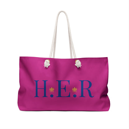 &quot;H.E.R&quot; (Heroism/Eagerness/Relevant)- Weekender Bag W/Kngdom Logo