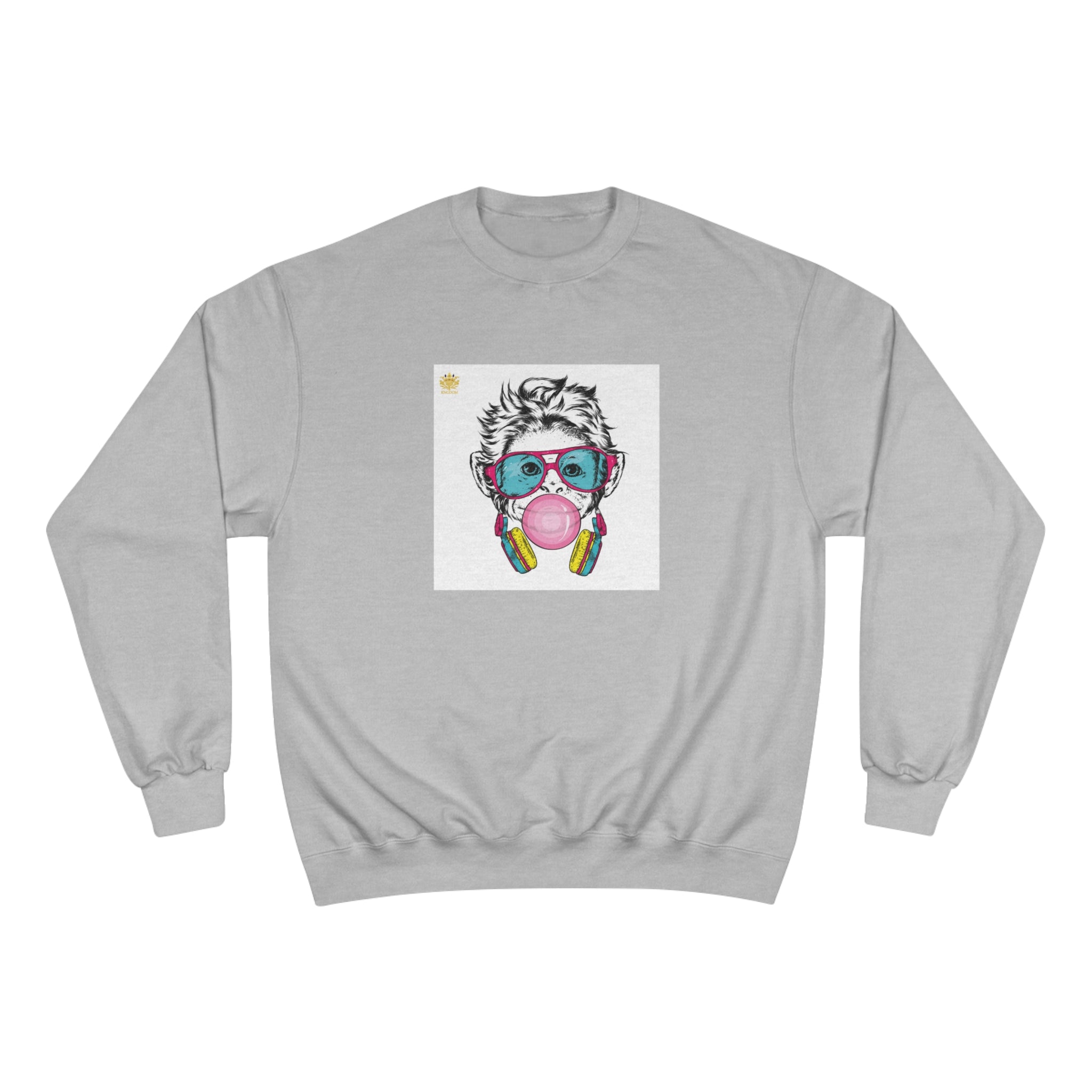 Kngdom &quot;DRIP&quot; (COOL MONKEY)- Unisex Champion Sweatshirt W/ Kngodm Logo