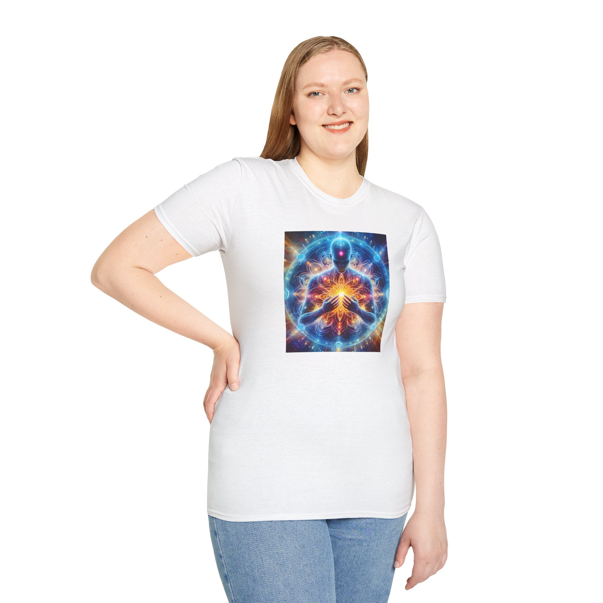 &quot;DIVINE ENERGY&quot;- Unisex Softstyle T-Shirt W/ Kngdom Logo