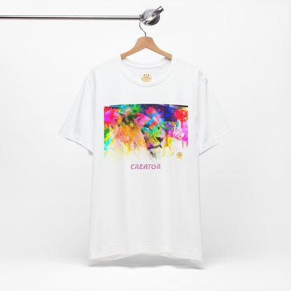 &quot;CREATOR&quot; Lion- Unisex Jersey Short Sleeve Tee W/ Kngdom Logo