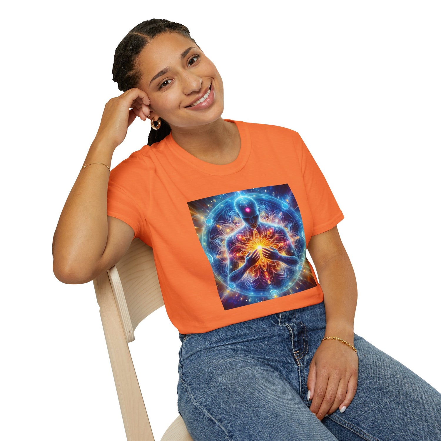 &quot;DIVINE ENERGY&quot;- Unisex Softstyle T-Shirt W/ Kngdom Logo