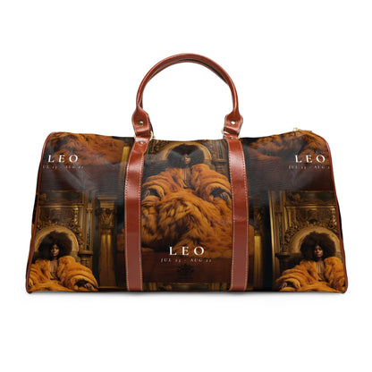 H.E.R &quot;LEO&quot;- Vegan Leather Self-Expression Waterproof Travel Bag W/ Blk Kngdom Logo