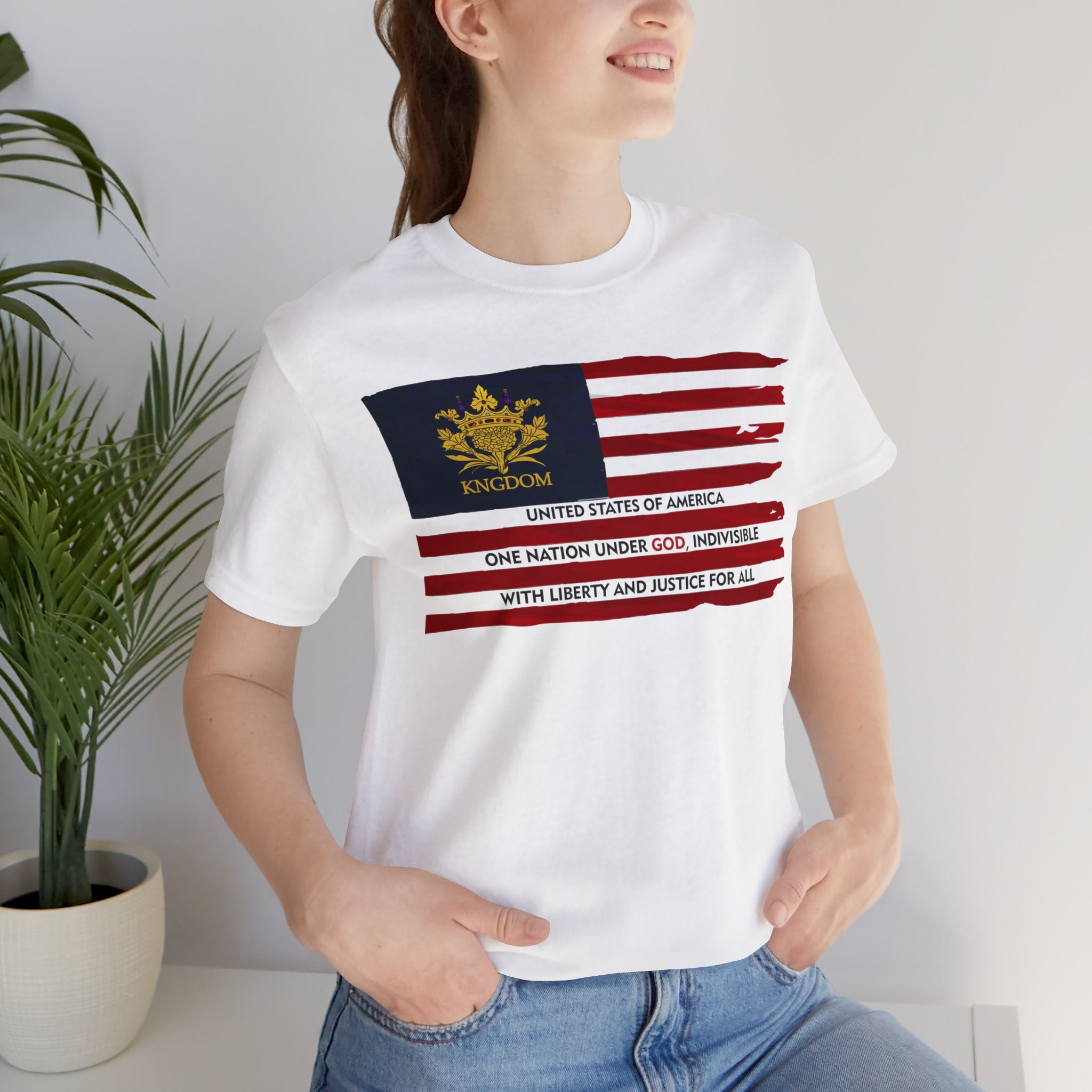 &quot;WE ARE AMERICA&quot;- Unisex Jersey Short Sleeve Tee