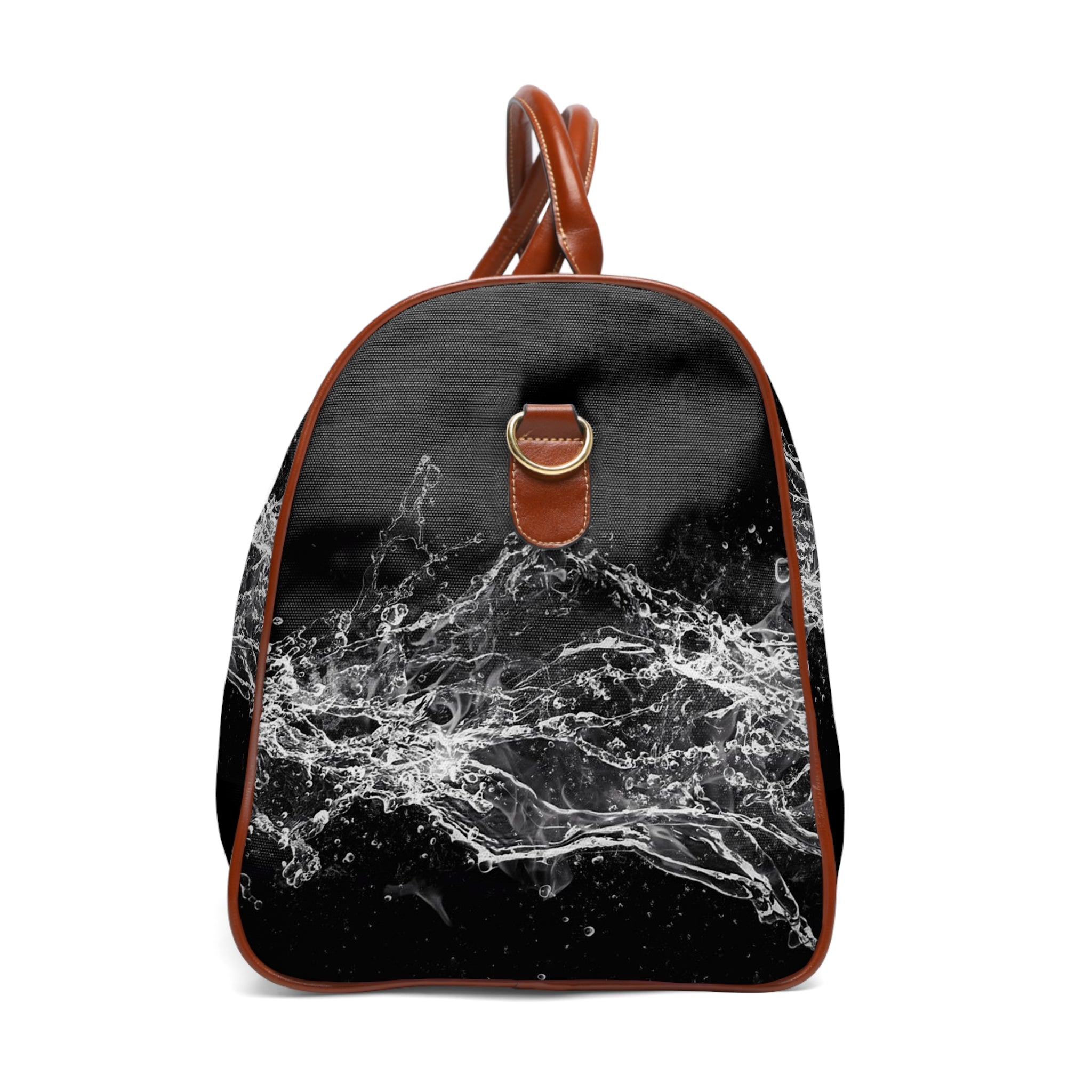 Kngdom &quot;DRIP&quot; (CULTURE NOT FOR SALE)- Vegan Leather Self-Expression Waterproof Travel Bag W/ Blk Kngdom Logo