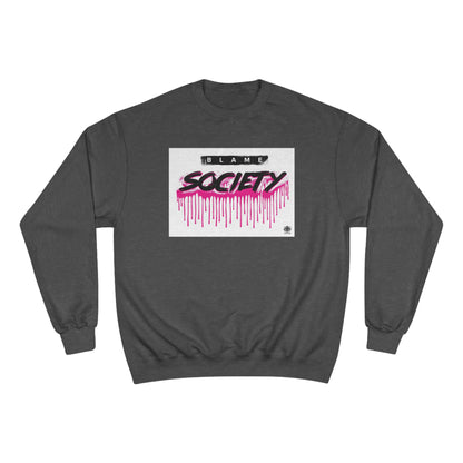 Kngdom &quot;DRIP&quot; (Blame Society) - Unisex Champion Sweatshirt W/ Blk Kngdom Logo