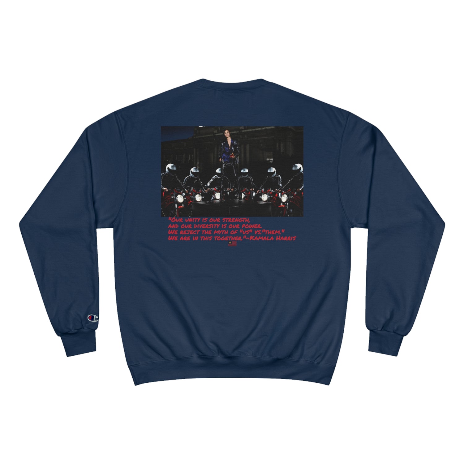 &quot;KAMALA HARRIS FOR THE PEOPLE 2024&quot;(QUOTE)- Unisex Champion Sweatshirt W/ Kngdom Logo