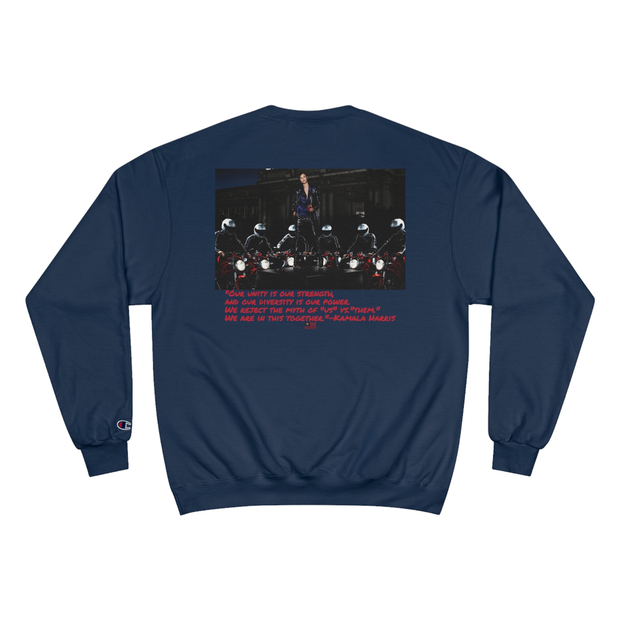 &quot;KAMALA HARRIS FOR THE PEOPLE 2024&quot;(QUOTE)- Unisex Champion Sweatshirt W/ Kngdom Logo