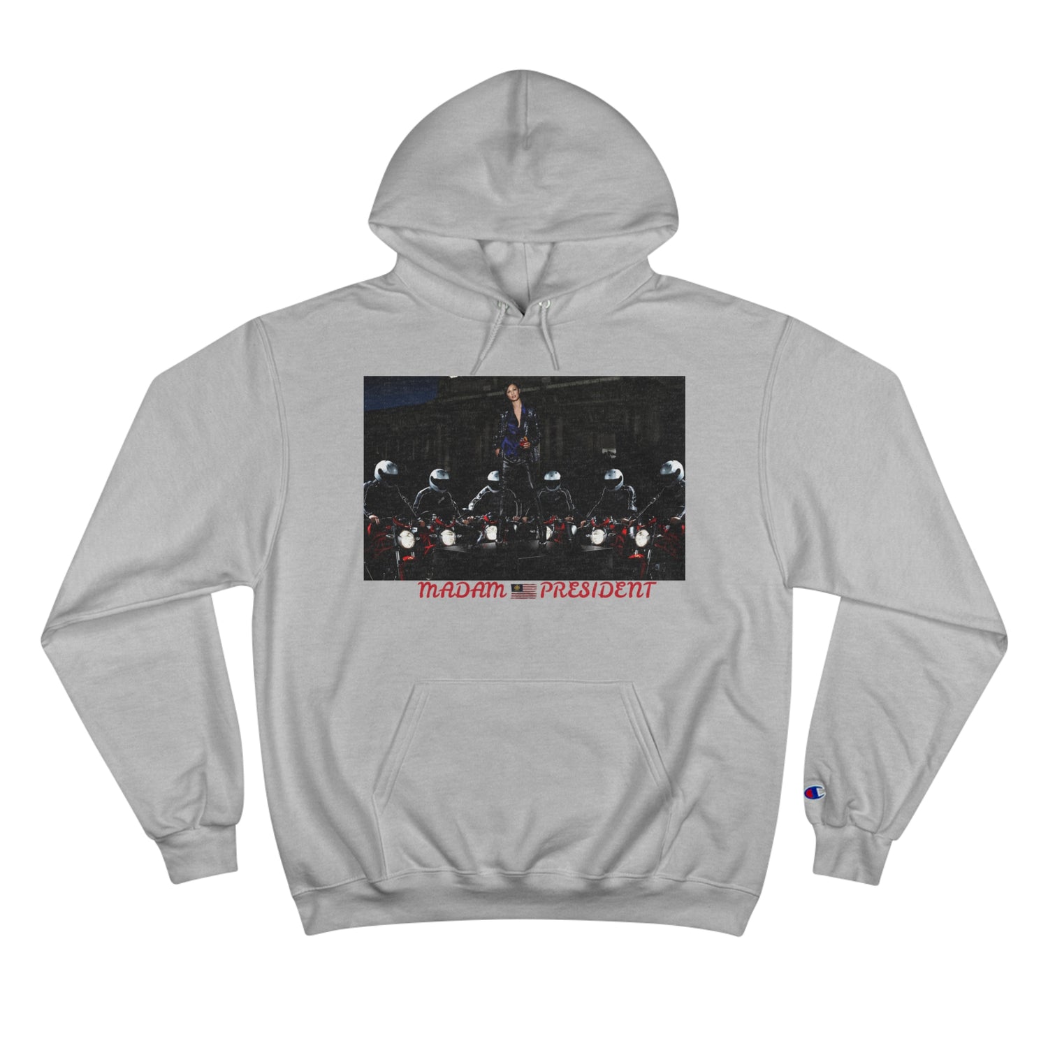 &quot;MADAM PRESIDENT&quot; HARRIS 2024- Unisex Champion Hoodie W/ Kngdom Logo