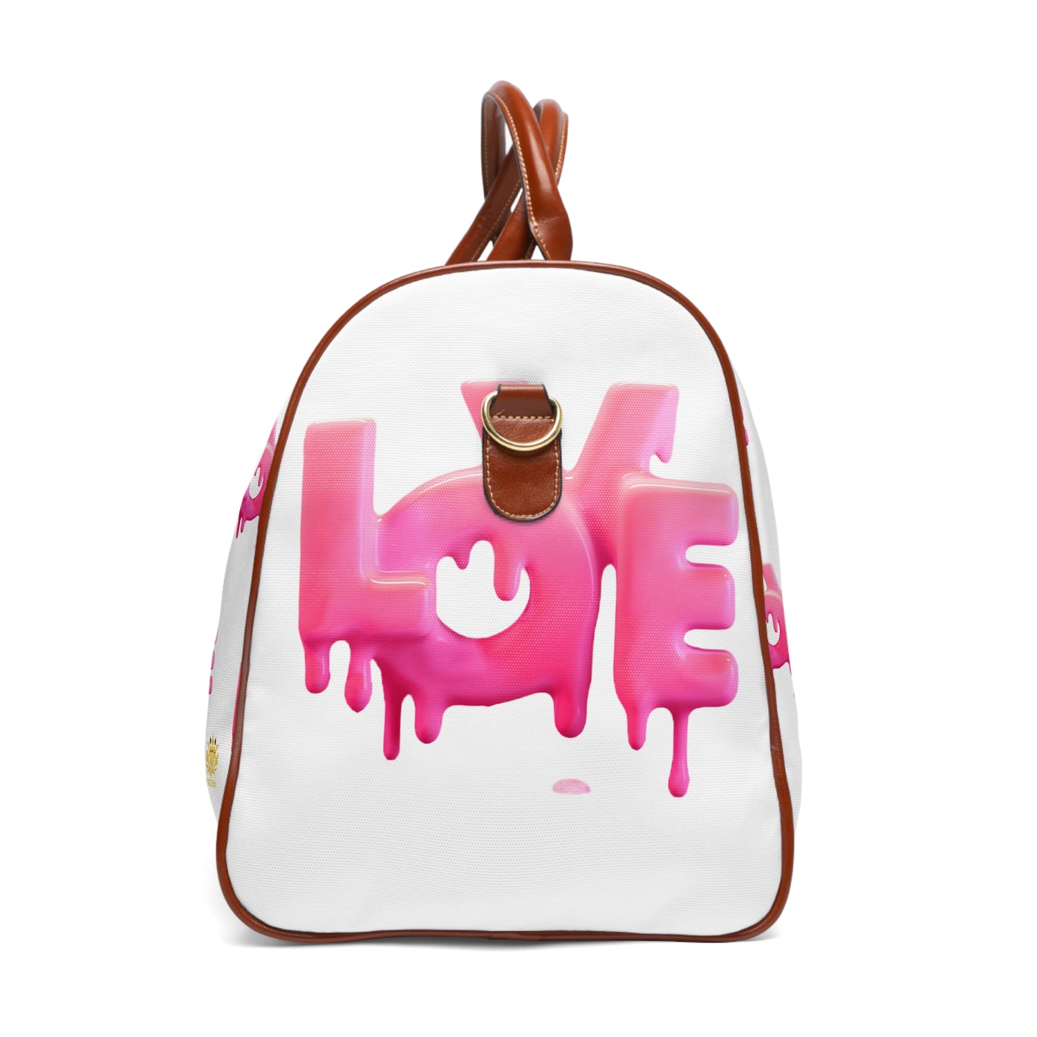 Kngdom &quot;DRIP&quot; (LOVE) - Vegan Leather Self-Expression Waterproof Travel Bag W/ Kngdom Logo