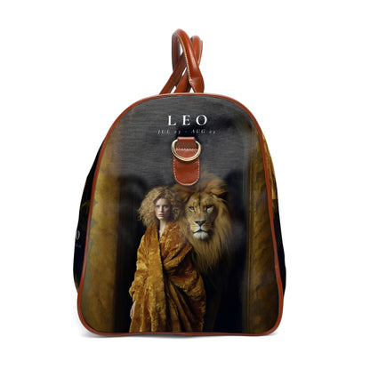 H.E.R &quot;LEO&quot;- Vegan Leather Self-Expression Waterproof Travel Bag W/ Blk Kngdom Logo