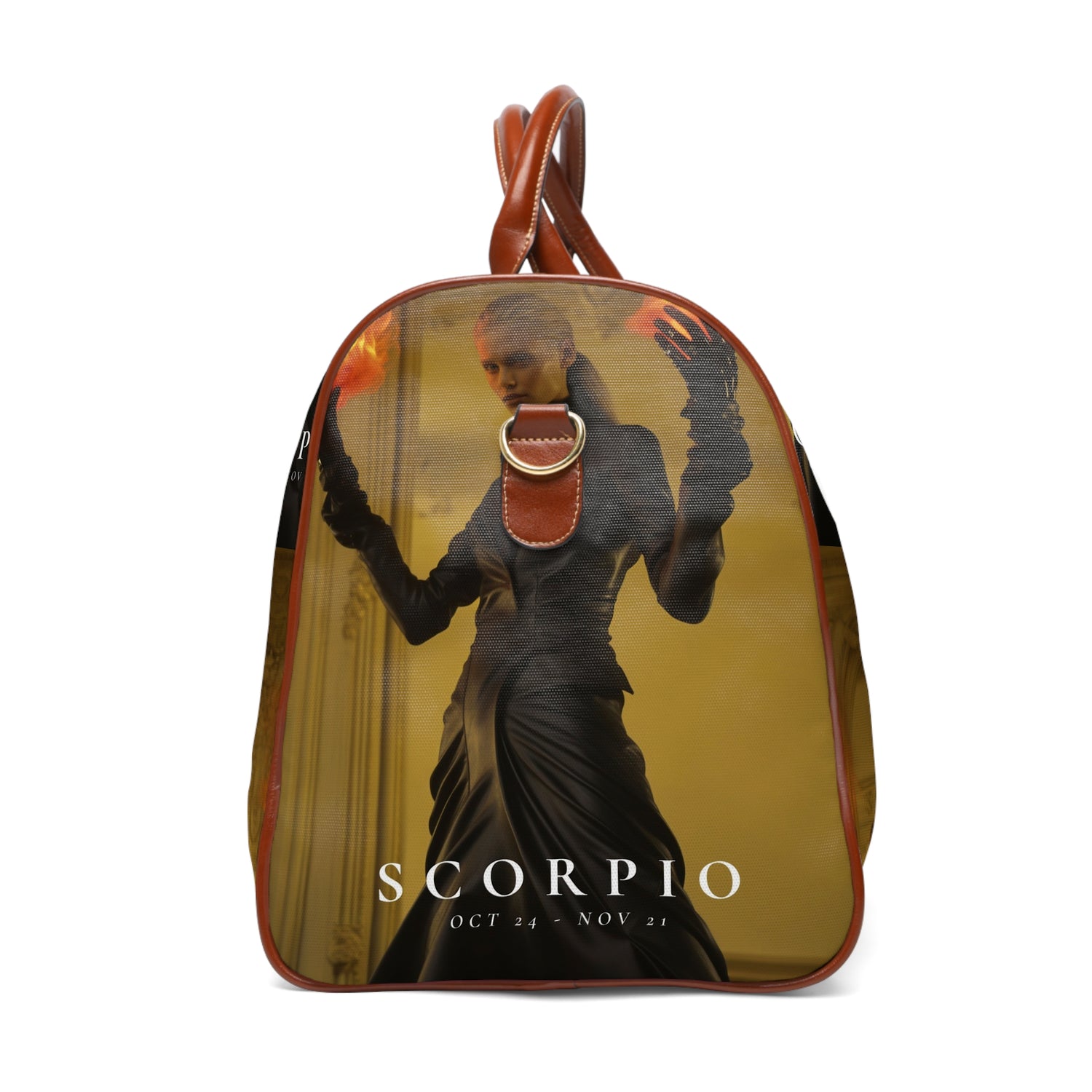 H.E.R &quot;SCORPIO&quot;- Vegan Leather Self-Expression Waterproof Travel Bag W/ Blk Kngdom Logo