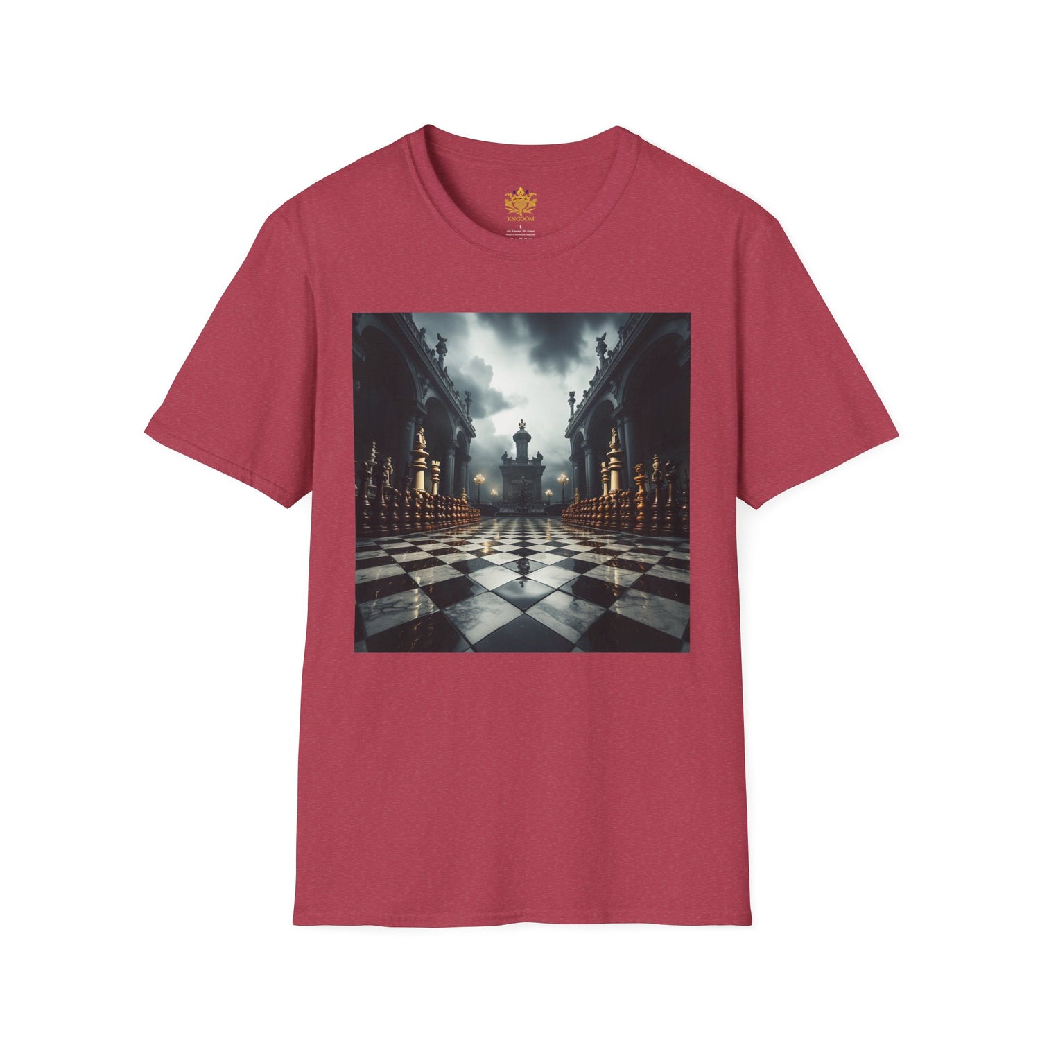 &quot;CHECKMATE&quot;: camiseta unisex de estilo suave con logotipo de Kingdom 