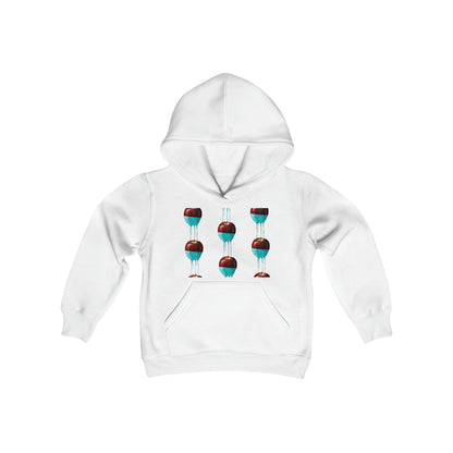 Kngdom APPLE &quot;DRIP&quot;- Youth Heavy Blend Hooded Sweatshirt W/ Back Side Kngdom Logo