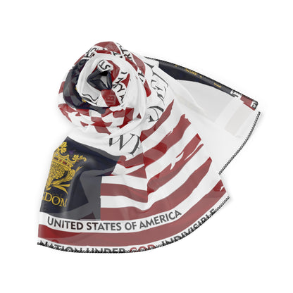 &quot;WE ARE AMERICA&quot;- Poly/Chiffon Scarf