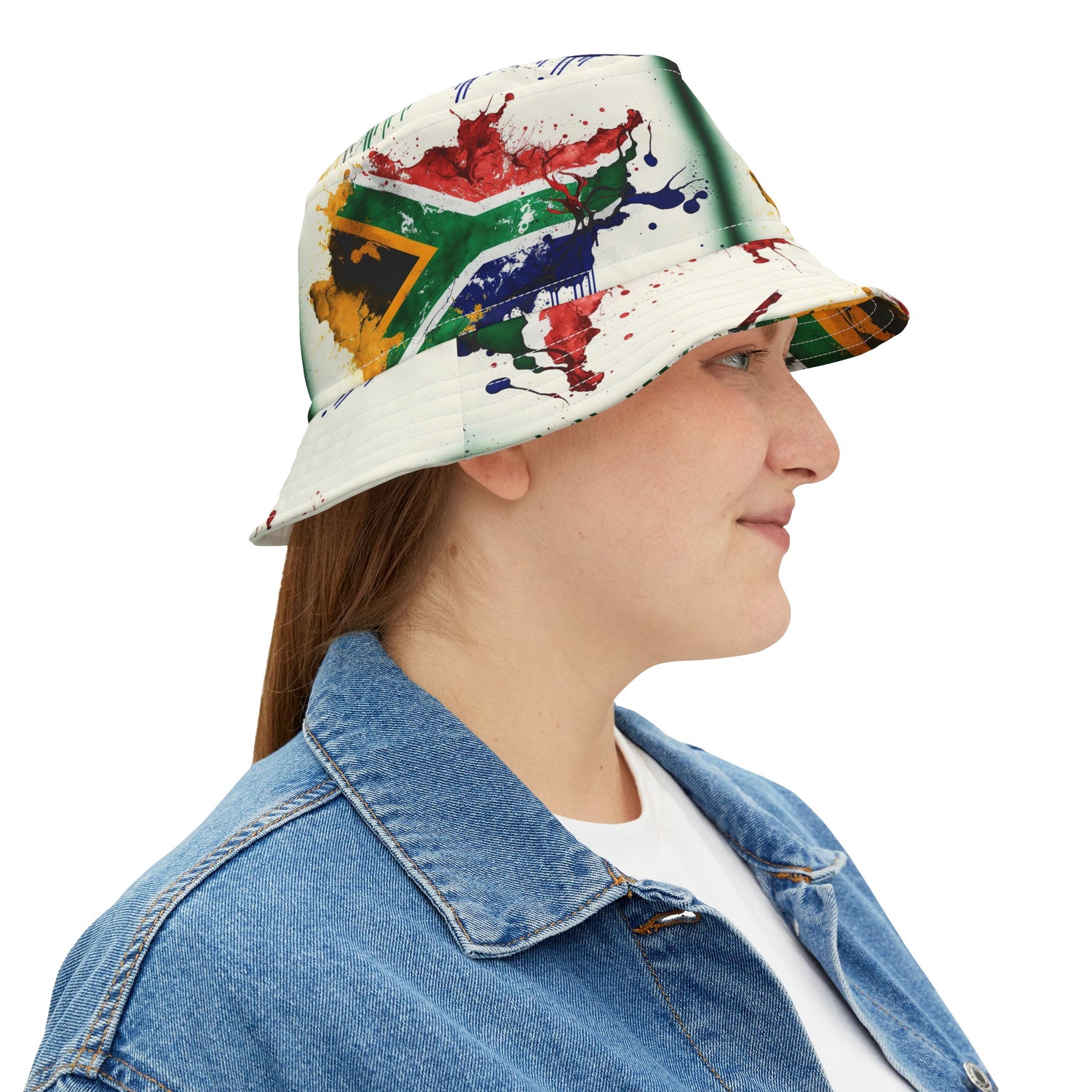 MOTHERLAND- &quot;Mandela&quot;- Unisex Bucket Hat W/ Blk Kngdom Logo