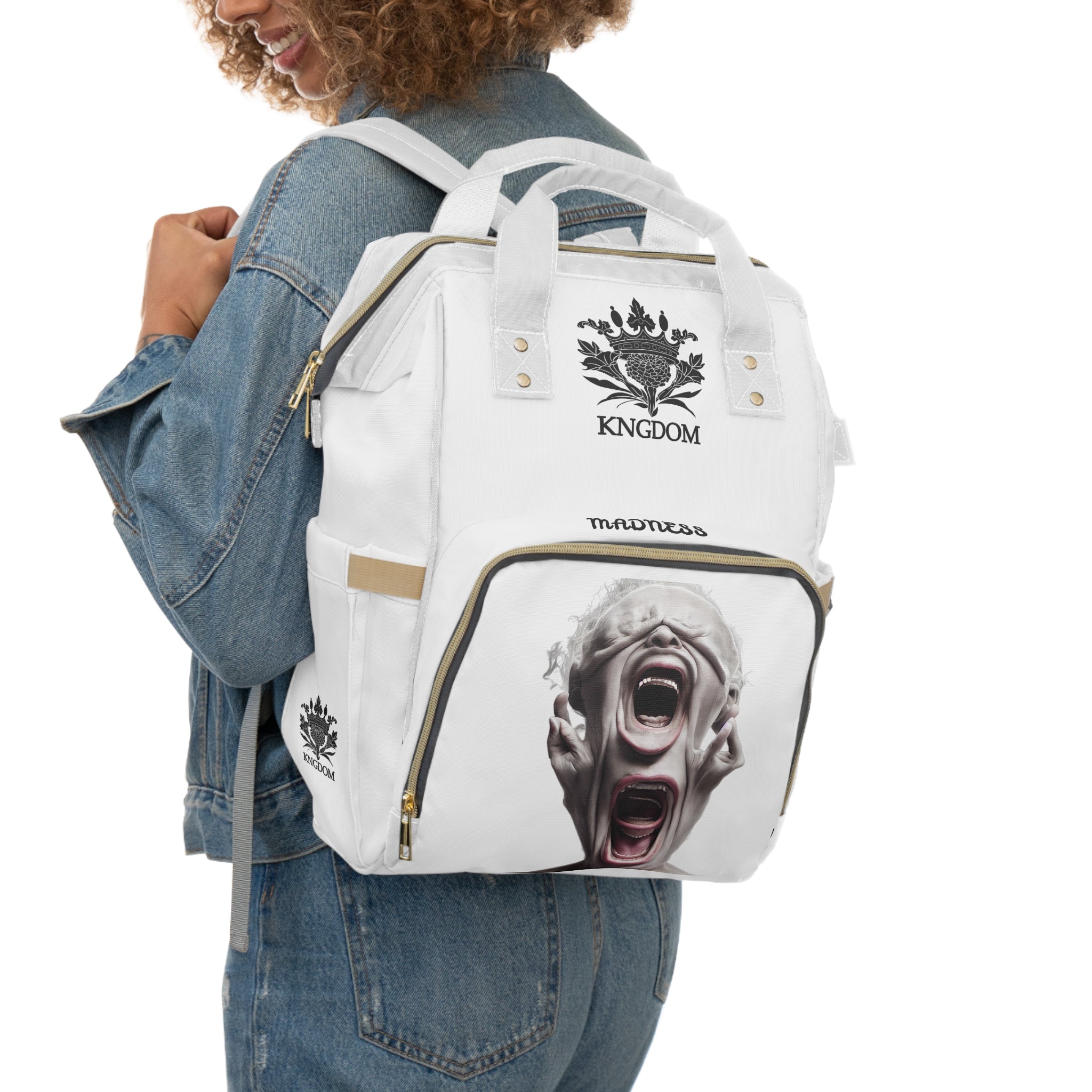 MADNESS &quot;INSANITY&quot;- Multifunctional Backpack W/ Blk Kngdom Logo