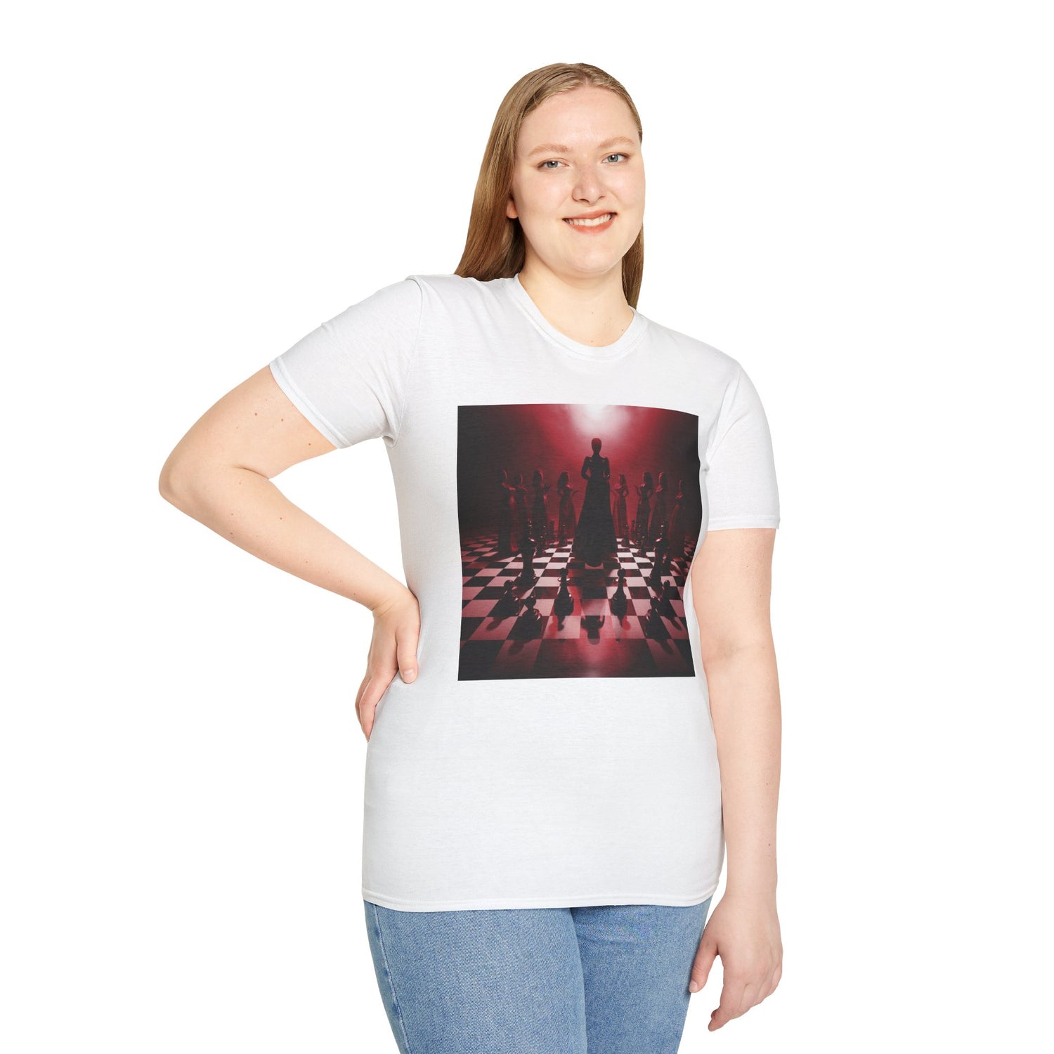 &quot;CHECKMATE&quot;: camiseta suave para mujer con logotipo de Kingdom 