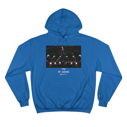 &quot;IM SPEAKING&quot; HARRIS 2024- Unisex Champion Hoodie W/ Kngdom Logo