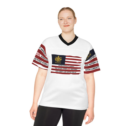 &quot;WE ARE AMERICA&quot;- Unisex Football Jersey