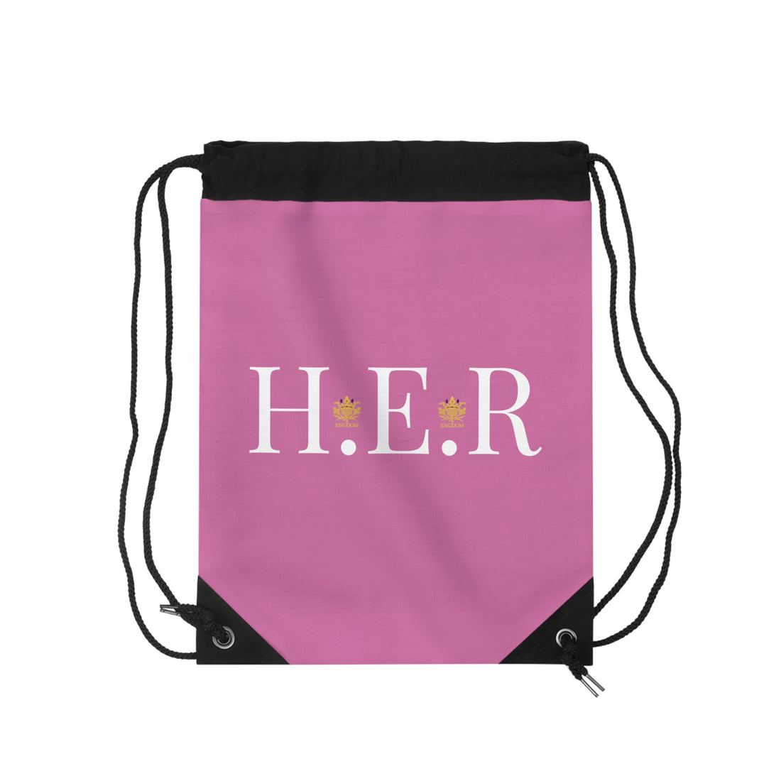 &quot;H.E. R&quot; (Heroism/Eagerness/Relevant)- Drawstring Bag W/ Kngdom Logo