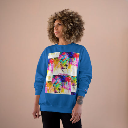 &quot;CREATOR&quot; Lion- Unisex Champion Sweatshirt W/ Kngdom Logo