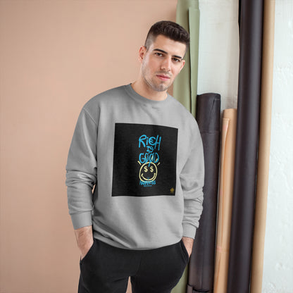 Kngdom &quot;DRIP&quot; (RICH IS GOOD HAPPINESS) - Unisex Champion Sweatshirt W/ Kngdom Logo