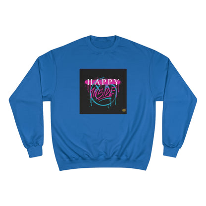 Kngdom &quot;DRIP&quot; (HAPPY INSIDE) -Unisex Champion Sweatshirt W/ Kngdom Logo