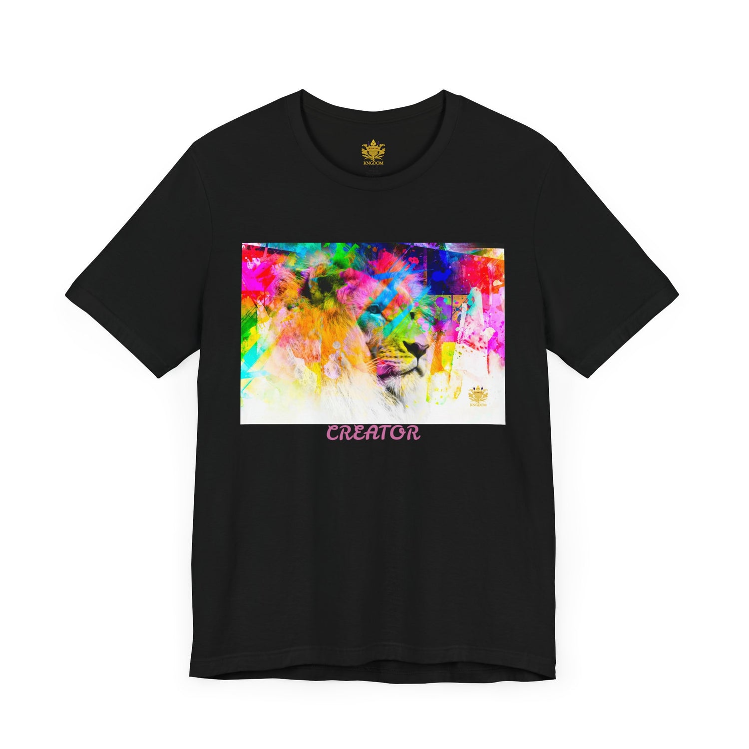 &quot;CREATOR&quot; Lion- Unisex Jersey Short Sleeve Tee W/ Kngdom Logo