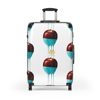 Kngdom APPLE &quot;DRIP&quot;- White Suitcase W/Kngdom Logo (Large)