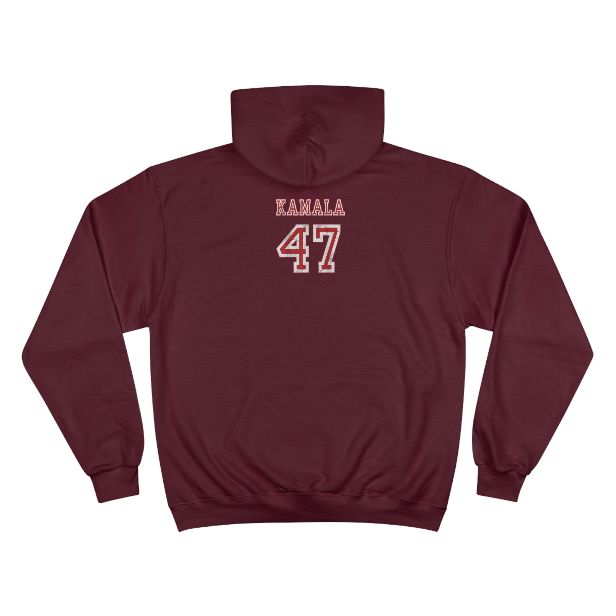 &quot;KAMALA 47&quot;- Unisex Champion Hoodie W/ Kngdom Logo