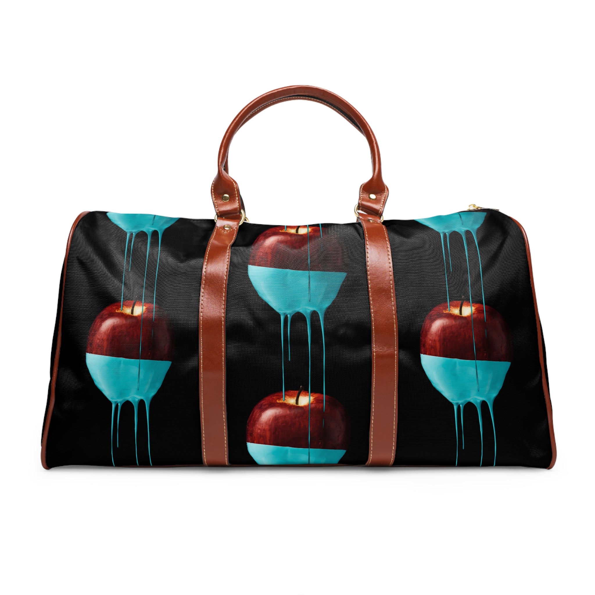 Kngdom (APPLE) &quot;DRIP&quot;- Vegan Leather Self-Expression Waterproof Travel Bag W/ Double Side Kngdom Logo