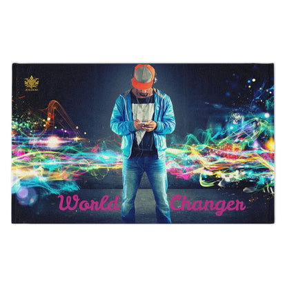 Man Of Color &quot;World Changer&quot;- Rally Towel W/ Kngdom Logo