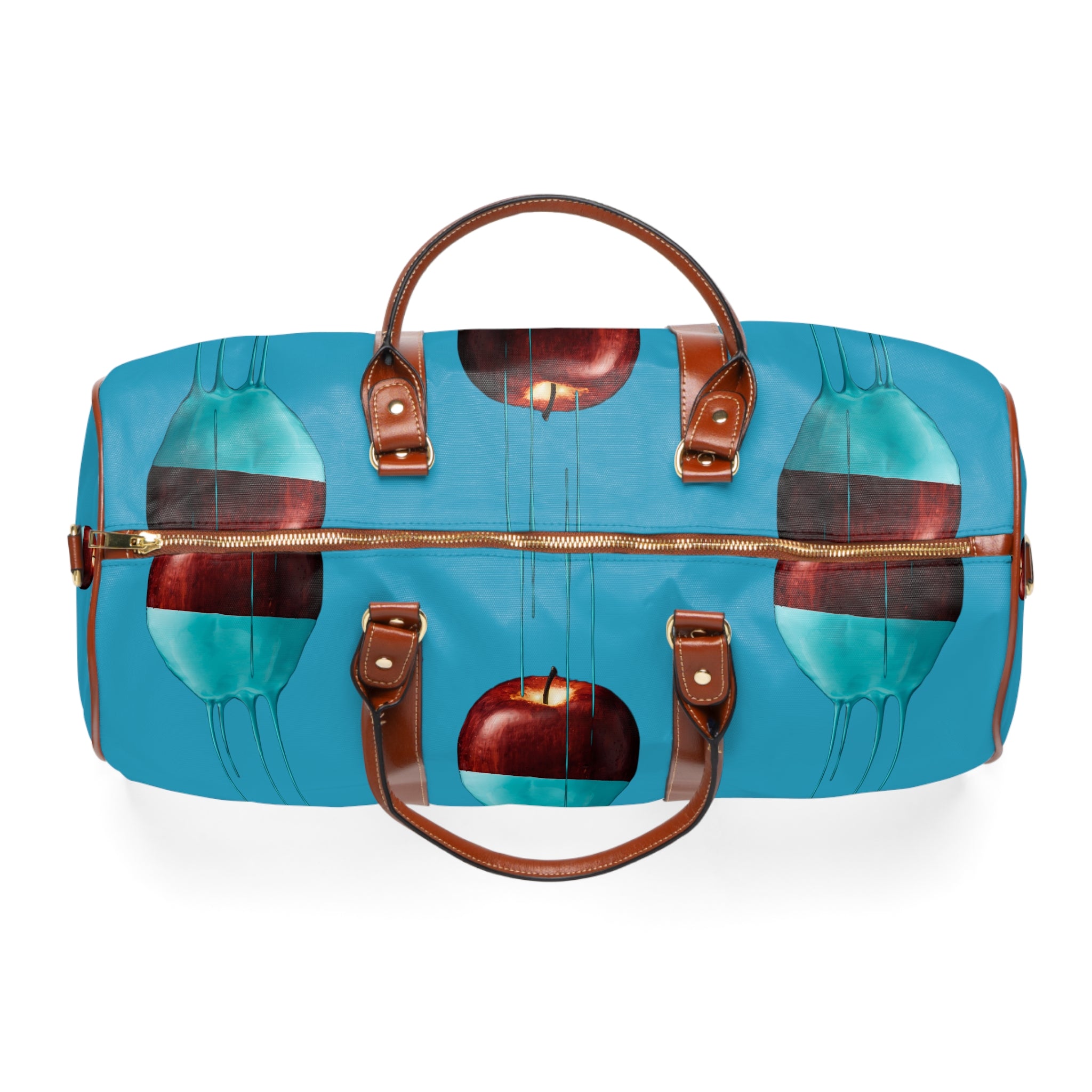 Kngdom (APPLE) &quot;DRIP&quot;- Vegan Leather Self-Expression Waterproof Travel Bag W/ Kngdom Logo