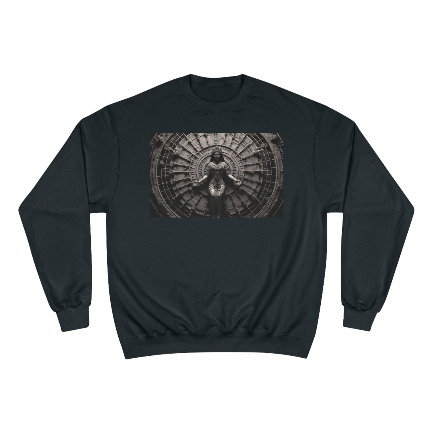 &quot;CHAKRA&quot;- Unisex Champion Sweatshirt W/ Blk Kngdom Logo