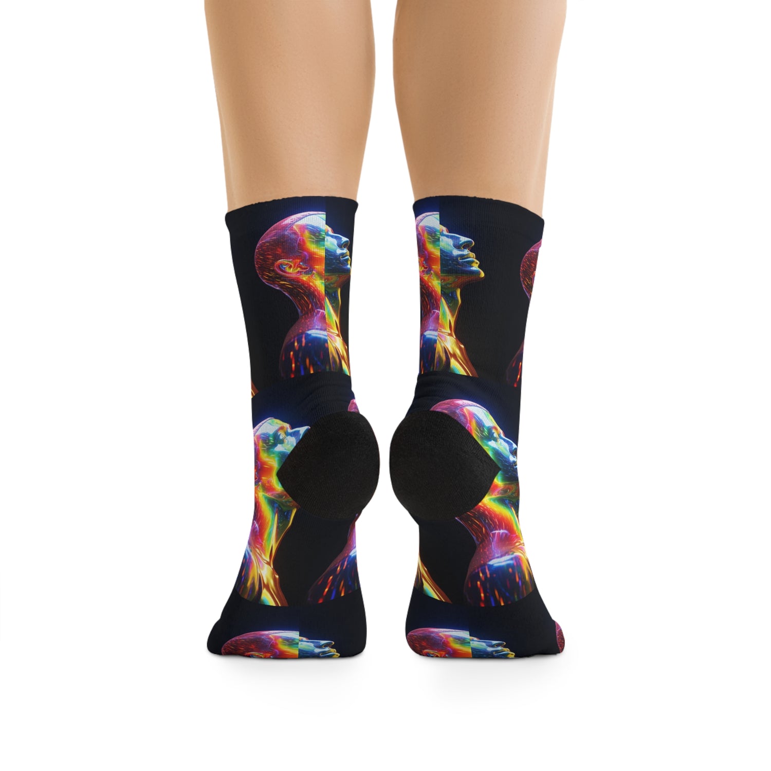 &quot;MINDFULNESS&quot;- Unisex Recycled Poly Meditation Socks W/ Kngdom Logo