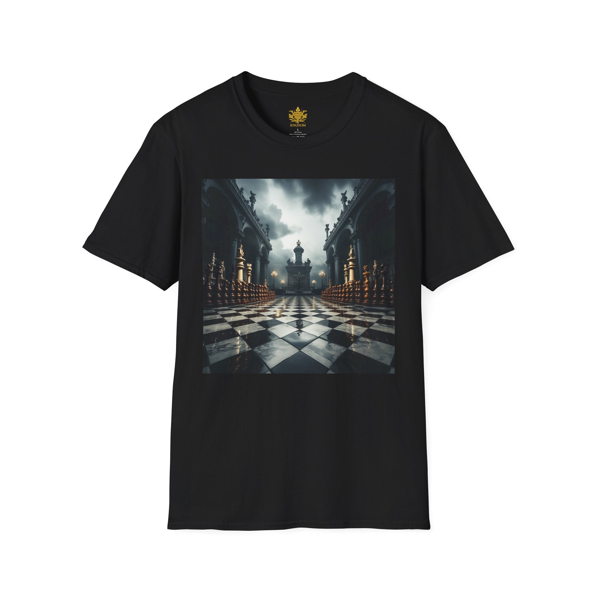 &quot;CHECKMATE&quot;: camiseta unisex de estilo suave con logotipo de Kingdom 