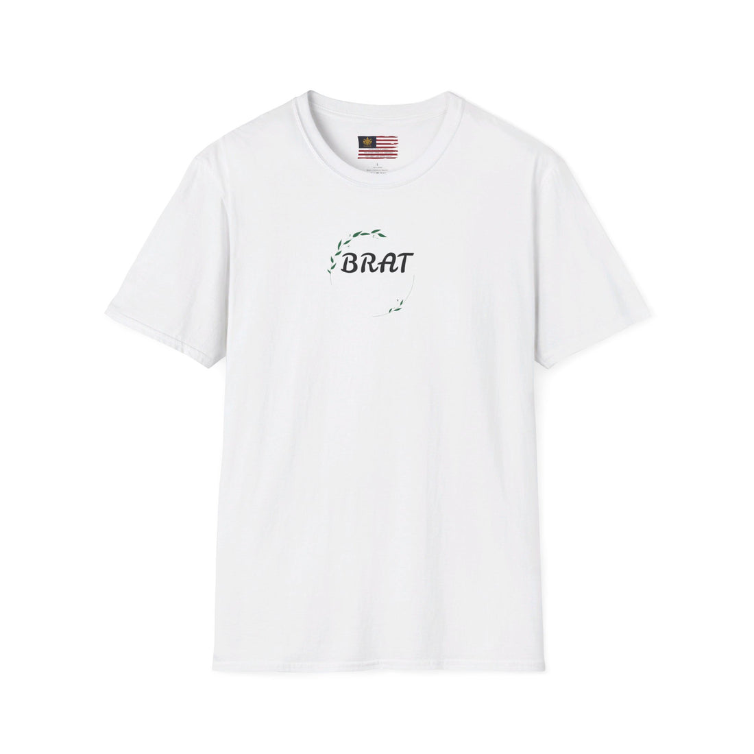 &quot;BRAT&quot;(QUOTE)- Unisex Softstyle T-Shirt W/ Kngdom Logo