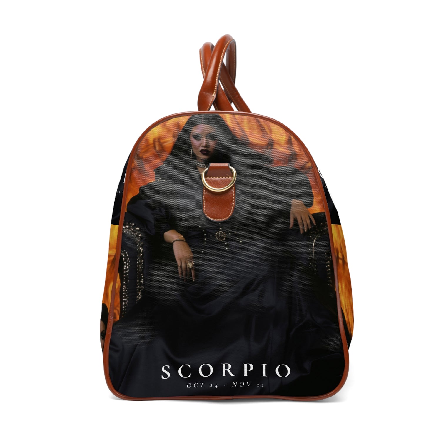 H.E.R &quot;SCORPIO&quot;- Vegan Leather Self-Expression Waterproof Travel Bag W/ Blk Kngdom Logo